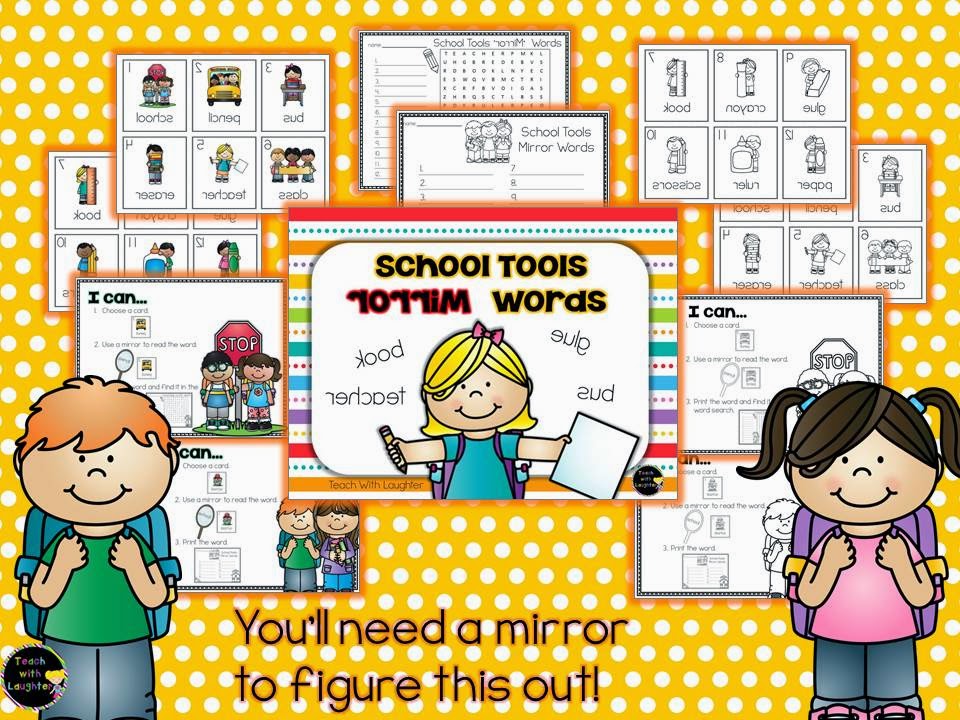 Teach With Laughter School Tools Mirror Words
