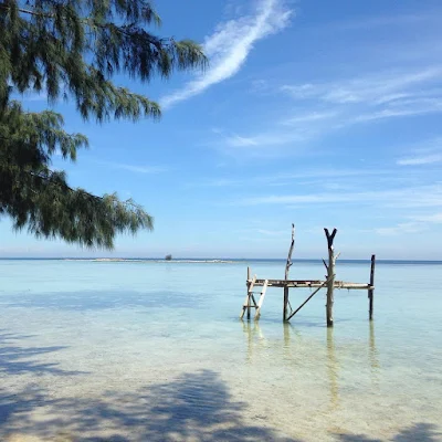 foto suasana di pulau tidung kepulauan seribu