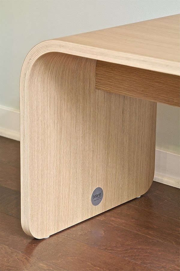 Minimalist Wooden Bench Design picture