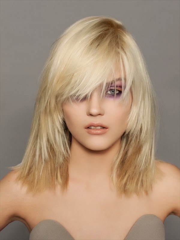 corte largo capas rubio liso 2014