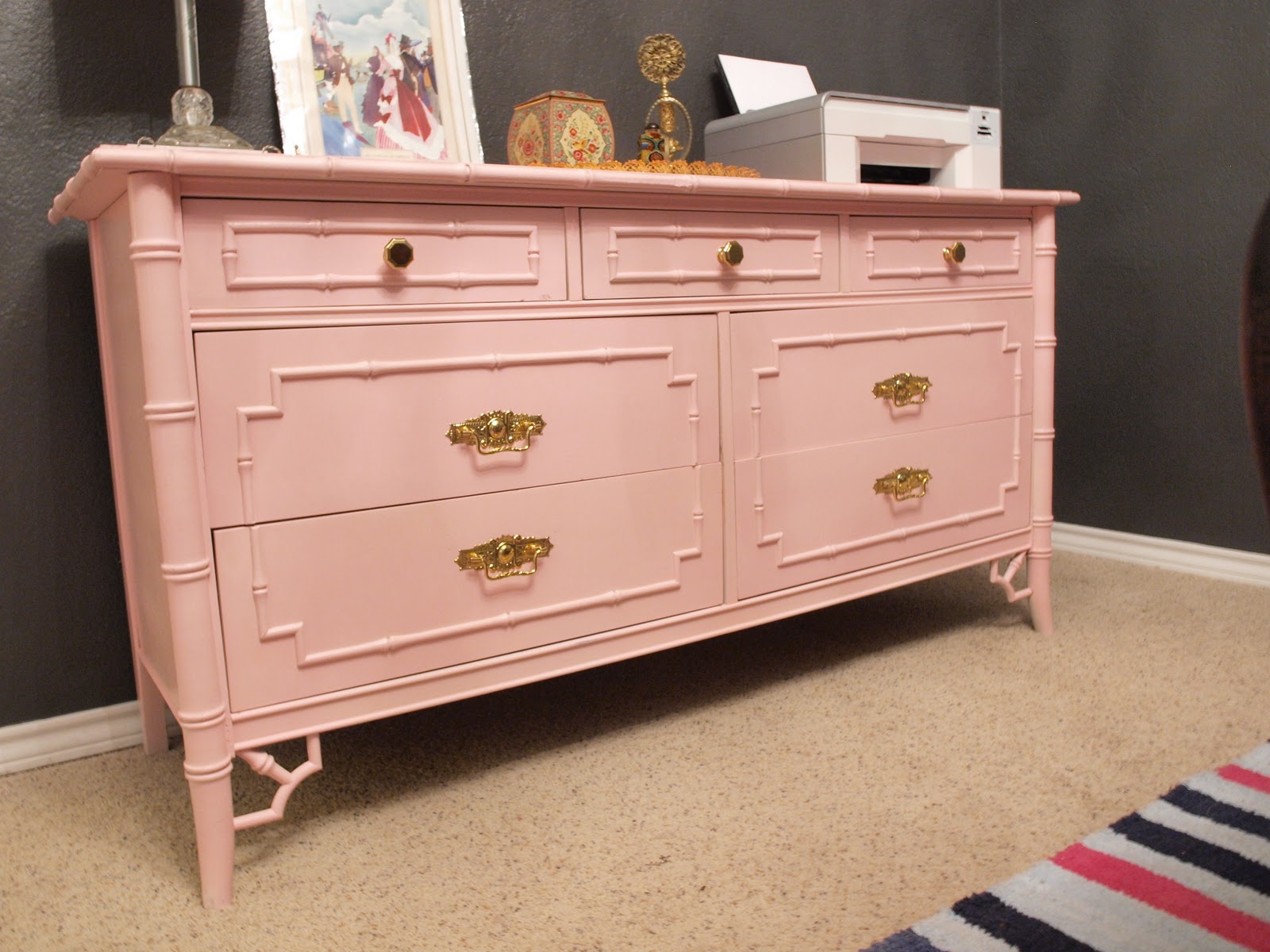 Flights of Whimsy Before & After Bamboo Dresser