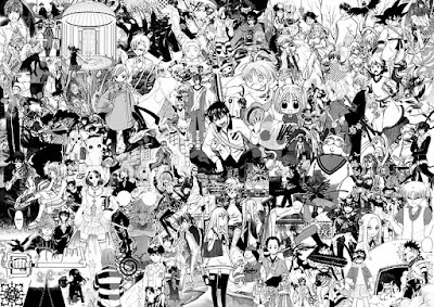Collage de distintos personajes de manga japones