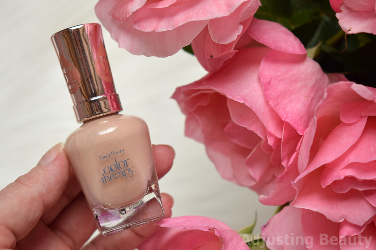 Review: Sally Hansen Color Therapy Nail Polish - 180 Chai on Life -  Adjusting Beauty