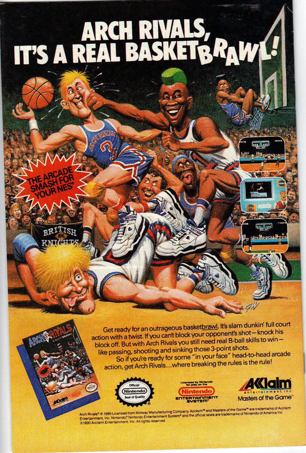 arch rivals nes