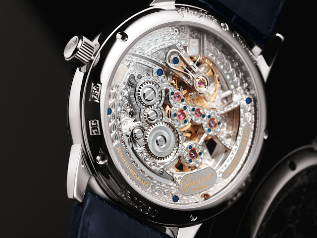 Glashütte Senator Moon Phase Skeletonized Edition back Glashütte Senator Moon Phase Skeletonized Edition back