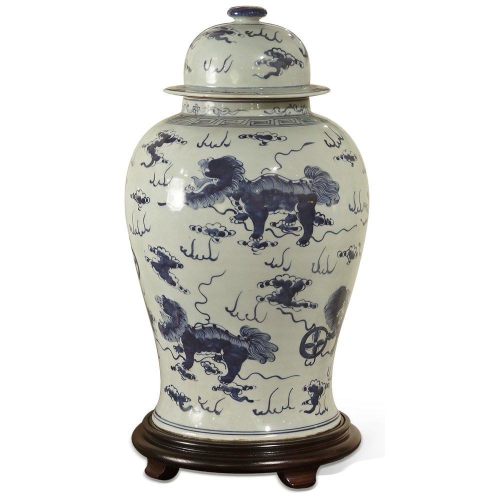 Color Outside the Lines Blue and White Chinoiserie Jars for Cheap!