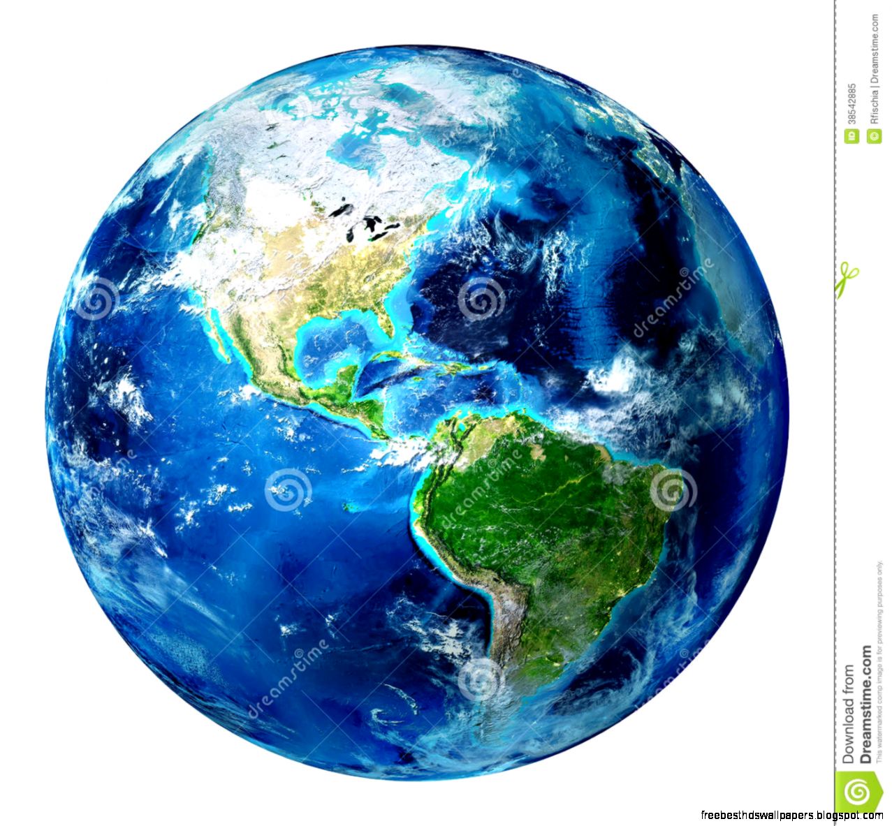 Blue Earth Globe Isolated   Usa Royalty Free Stock Photo   Image