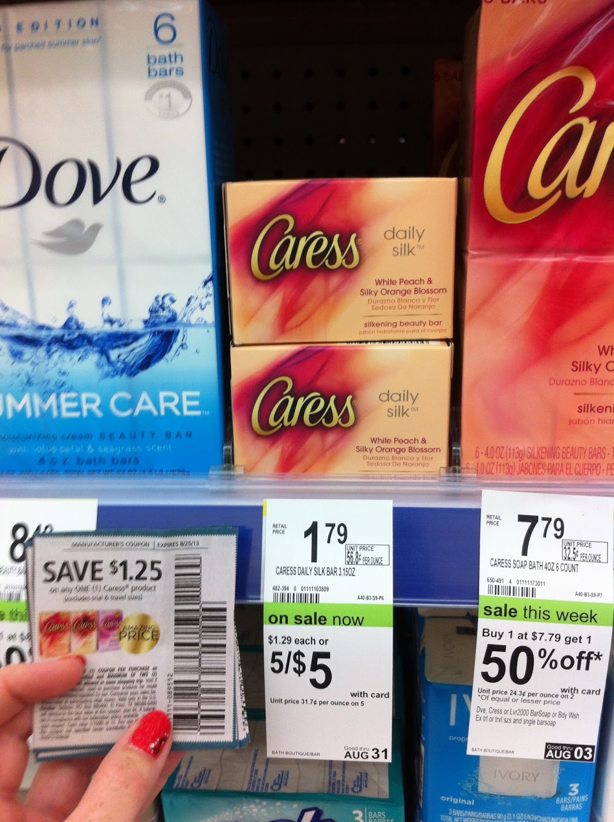 Heart of Texas Coupon Gal Walgreens 0.04 for Caress Bar Soap!