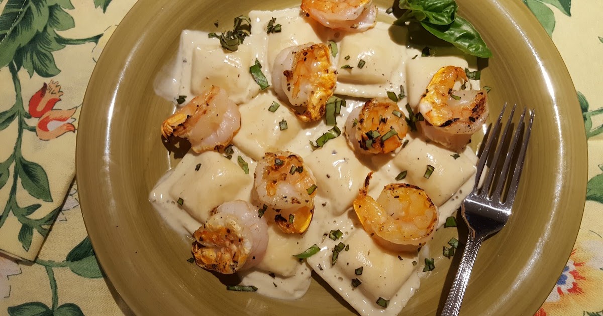 A Quick and Easy Shrimp Pesto Alfredo Dinner