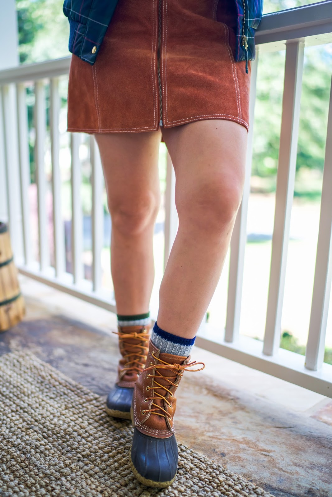 Fisherman Sweater + Suede Skirt New York City Fashion