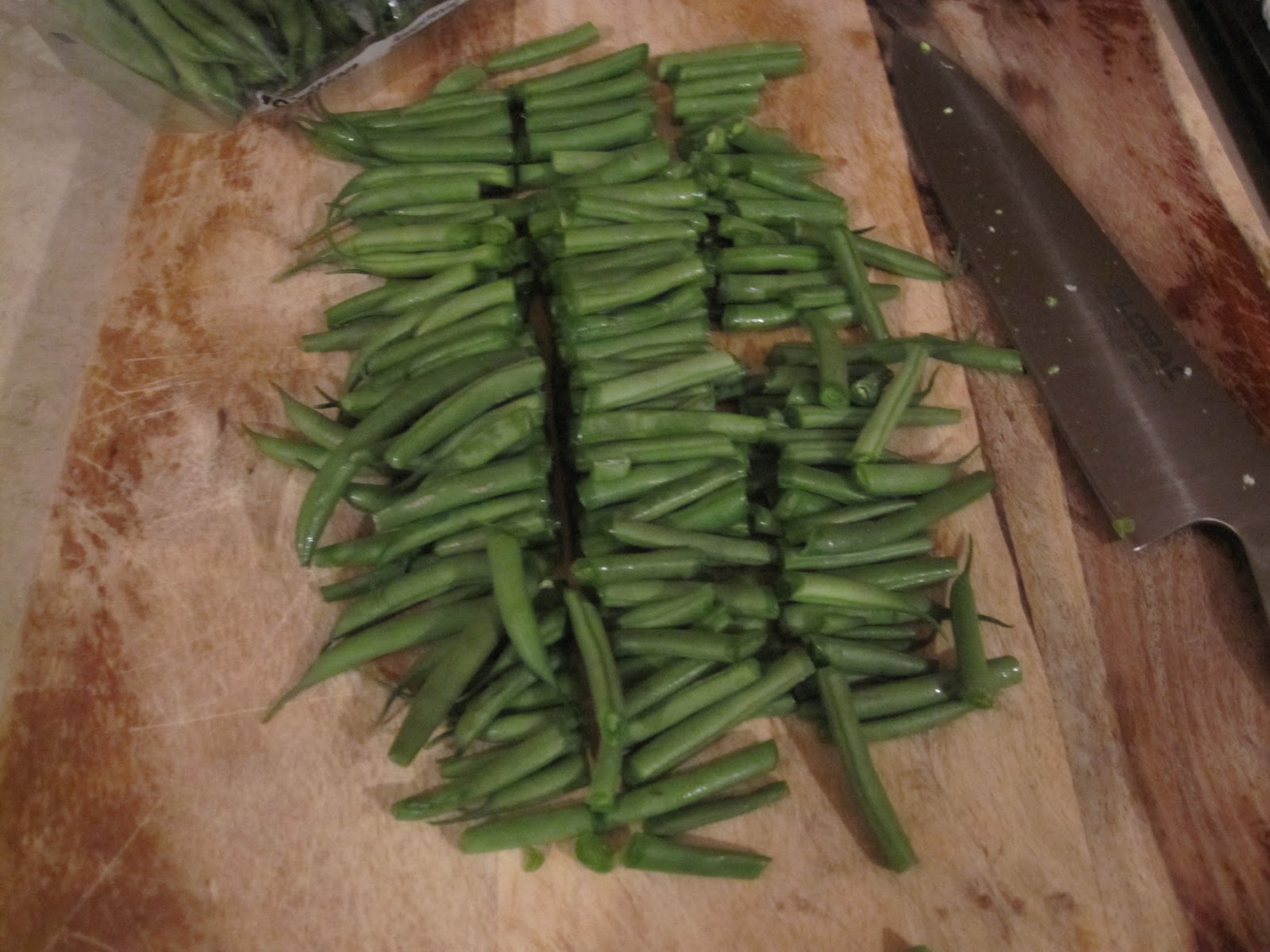 diet schmiet! Garlic Green Beans
