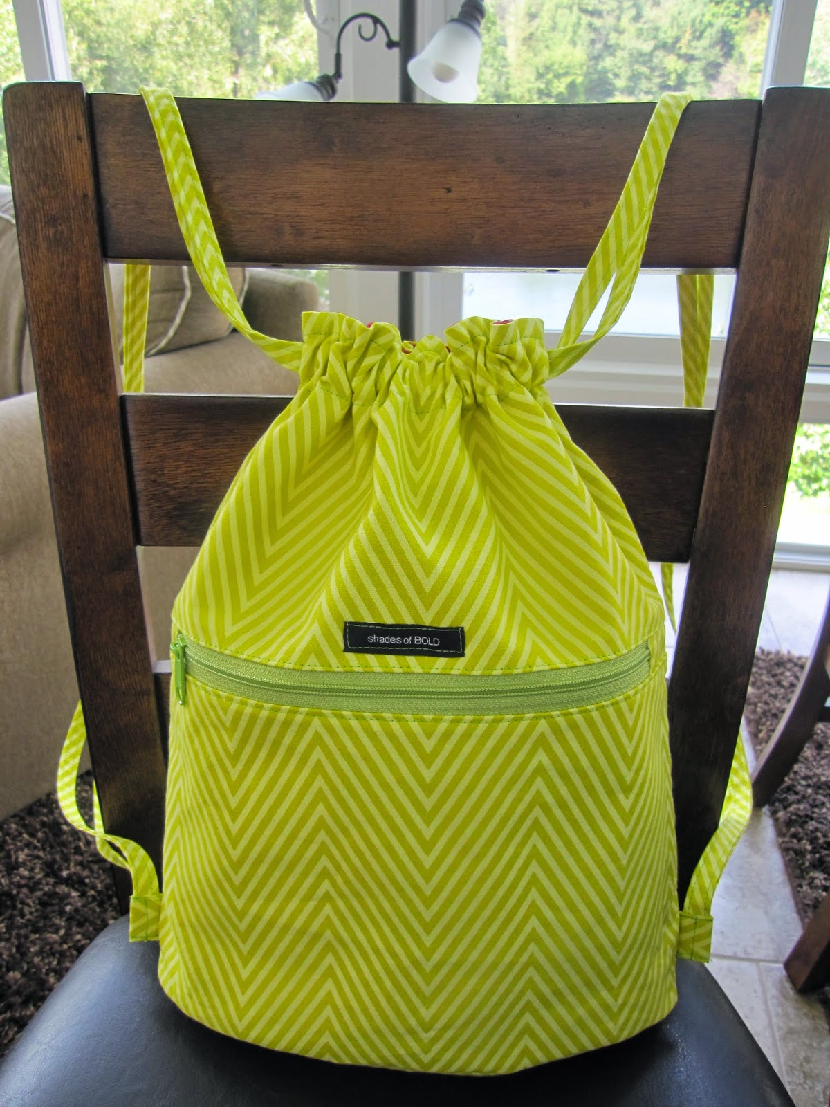 shades of BOLD Bigger On The Inside Drawstring Backpack