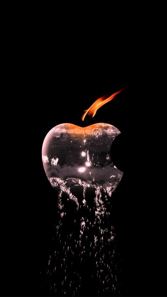   Water 038 Flame Apple Logo   Galaxy Note HD Wallpaper