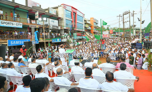 PK Kunhalikkutty against central Govt. News, Badiyadukka, Kasaragod, Kerala, P.K.Kunhalikutty, inuaguration, PK Kunhalikkutty against central Govt.