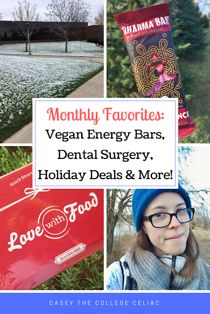 Gluten Free Monthly Favorites: Vegan Energy Bars, Dental Surgery, Holiday Deals & More