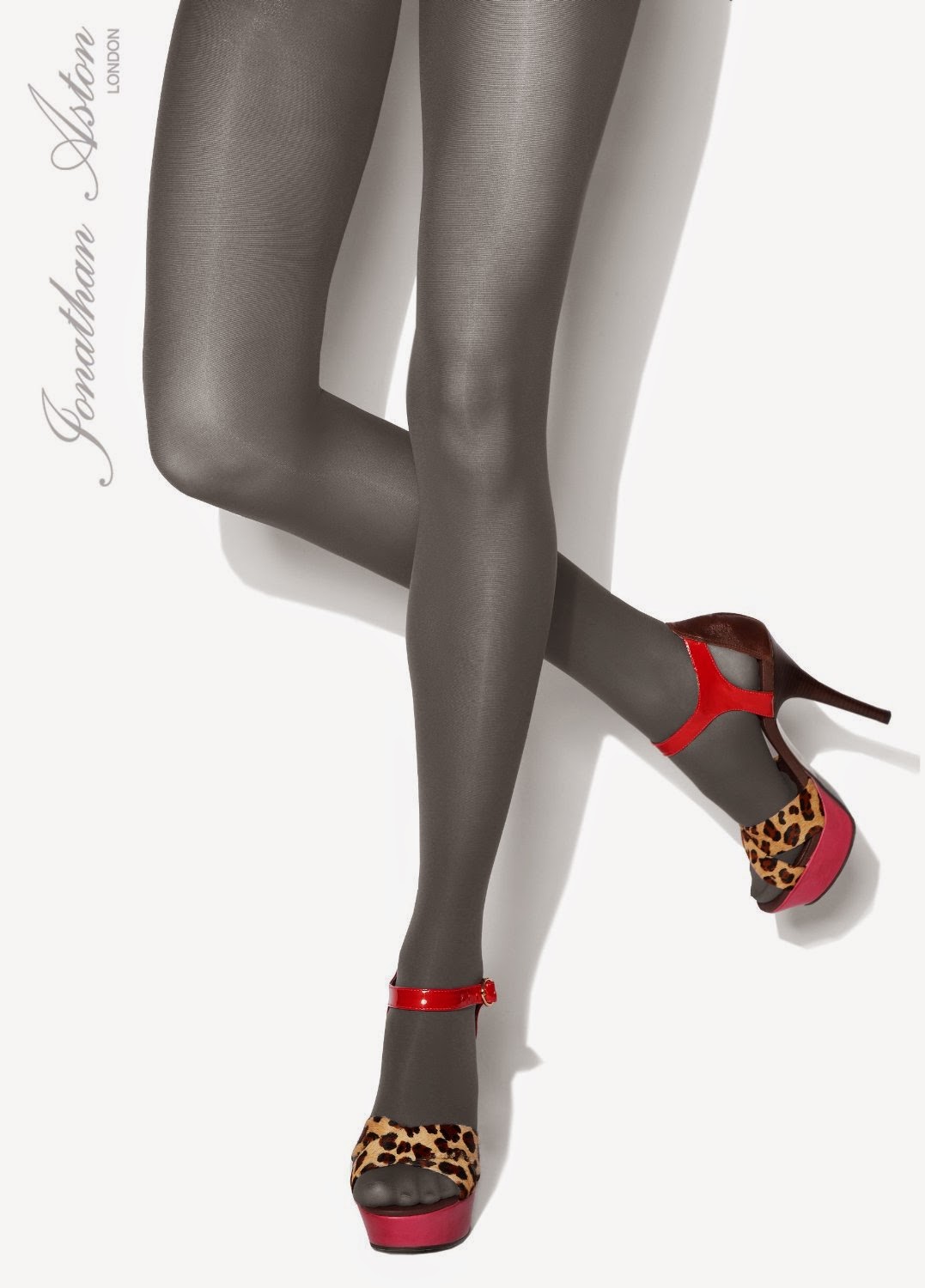 Essex'ee Legs Pastel Pink and Soft Grey Tights