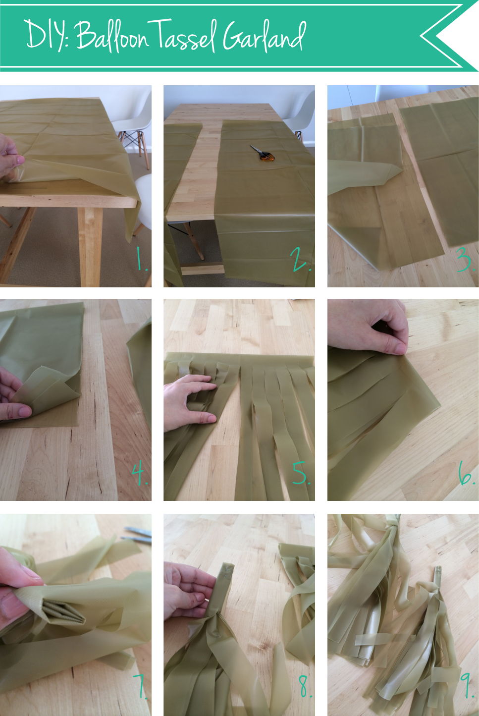 epitome of eve DIY Balloon Tassel Garland