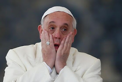Pope Francis despair
