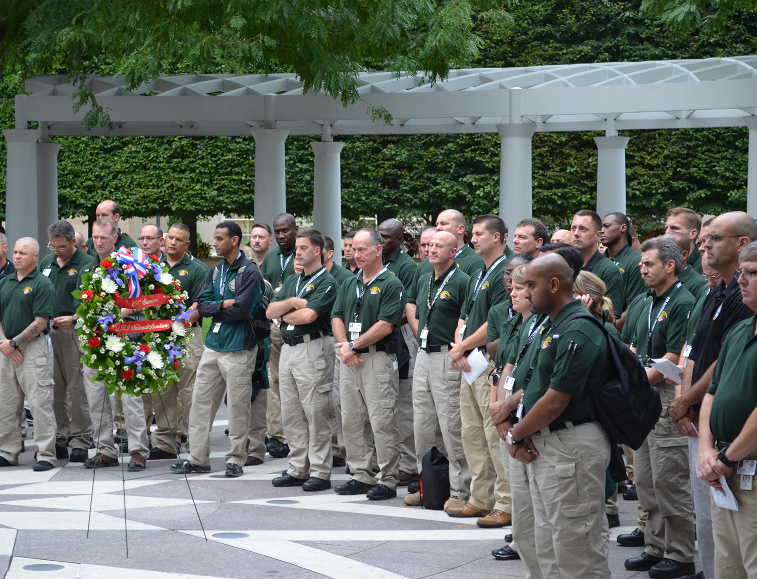 FBI National Academy Class Honors Fallen at the Memorial National Law