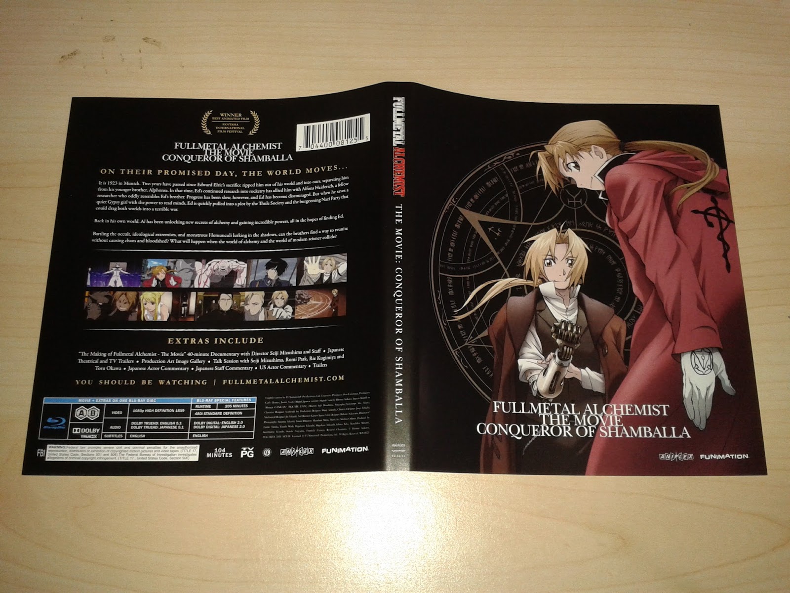 FullMetal Alchemist The Movie Conqueror Of Shamballa DVD Anime