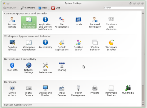 Setting KDE openSUSE