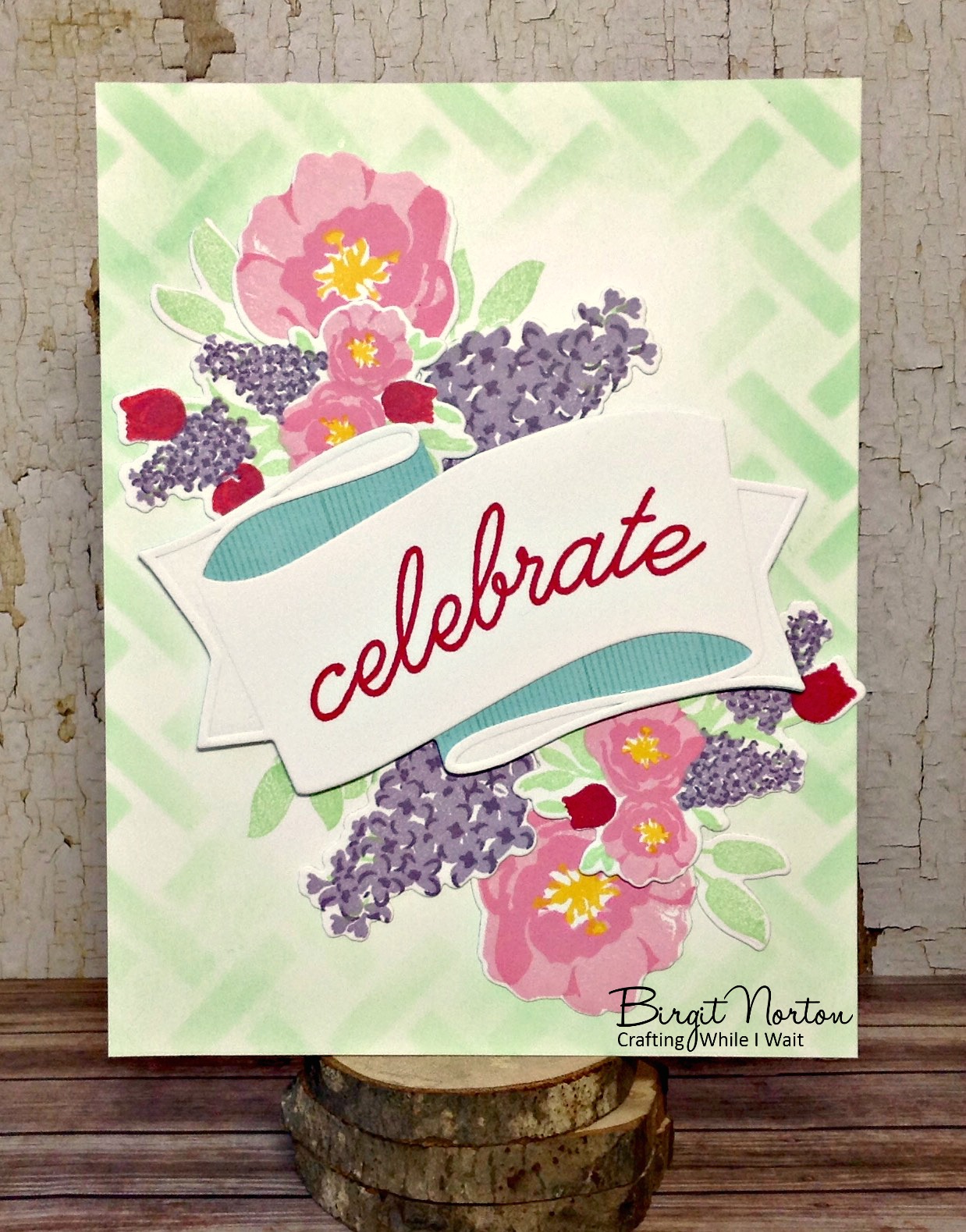 Crafting While I Wait PTI MakeIt Monday Stenciled Edges