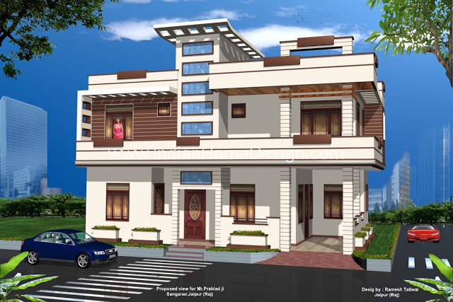 3d views of rajasthan style home exterior 3d views of rajasthan style home exterior
