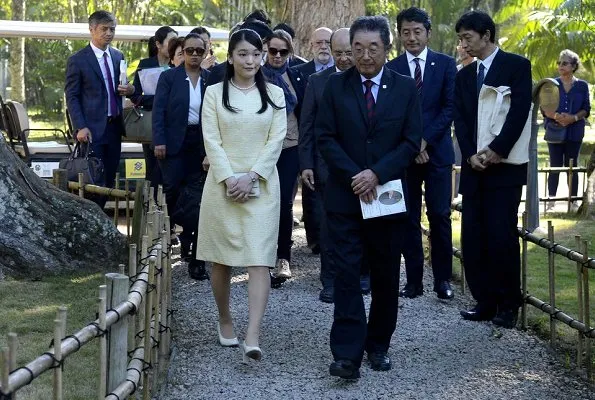 Princess Mako visited Japanese Botanical Garden, and Nikkei Association, and Redeemer Christ Monument in Rio de Janeiro