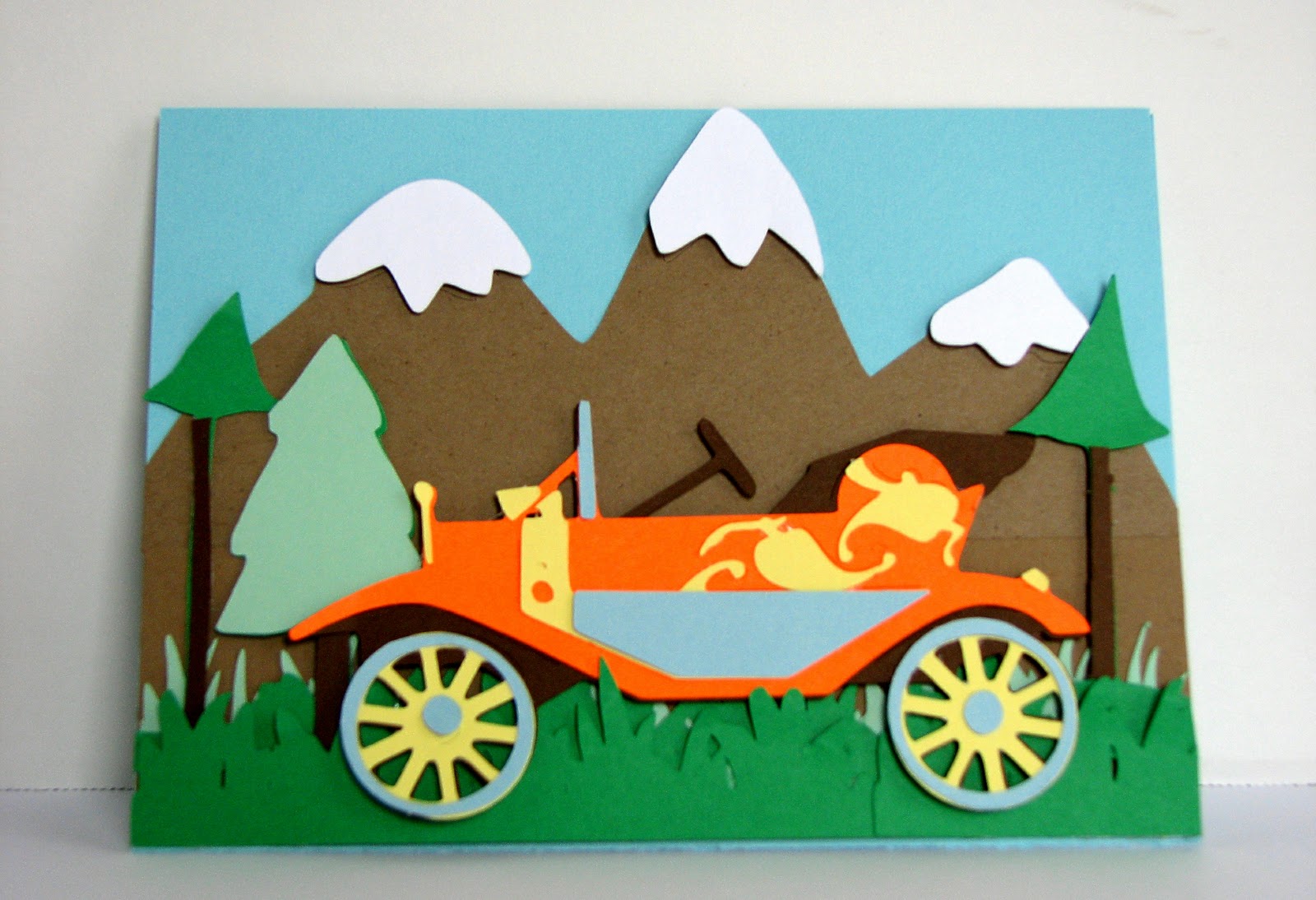 The Cricut Obsession Classic Car Card