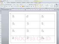 Cara Print Label Menggunakan Microsoft Word 