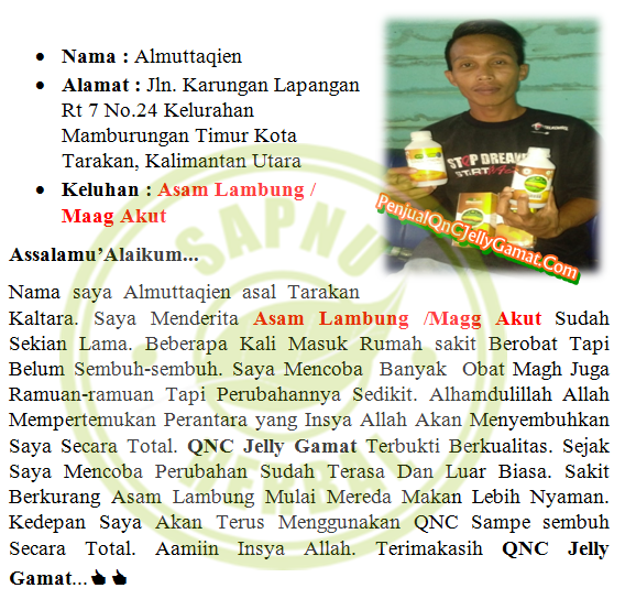 Cara Mengobati Asam Lambung Naik Ke Kerongkongan Terbukti Mujarab ~ TESTIMONI QNC JELLY GAMAT Cara Mengobati Asam Lambung Naik Ke Kerongkongan Terbukti Mujarab ~ TESTIMONI QNC JELLY GAMAT