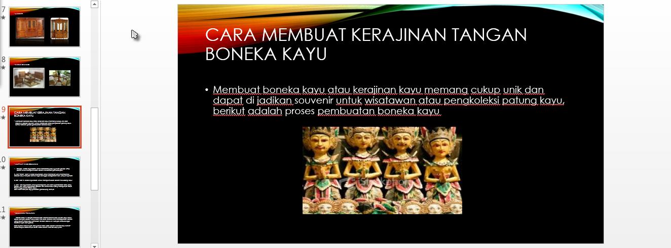 DELAN Contoh Artikel  Tentang  KERAJINAN  KAYU INDONESIA