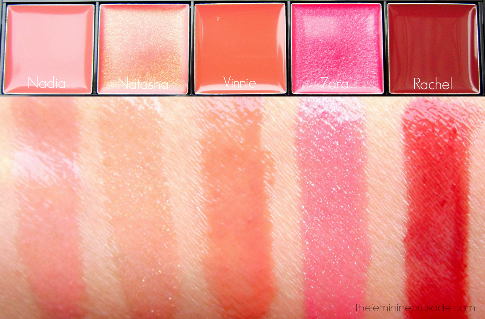 Luscious Ather Shahzad Master Lip Gloss Palette (swatches)