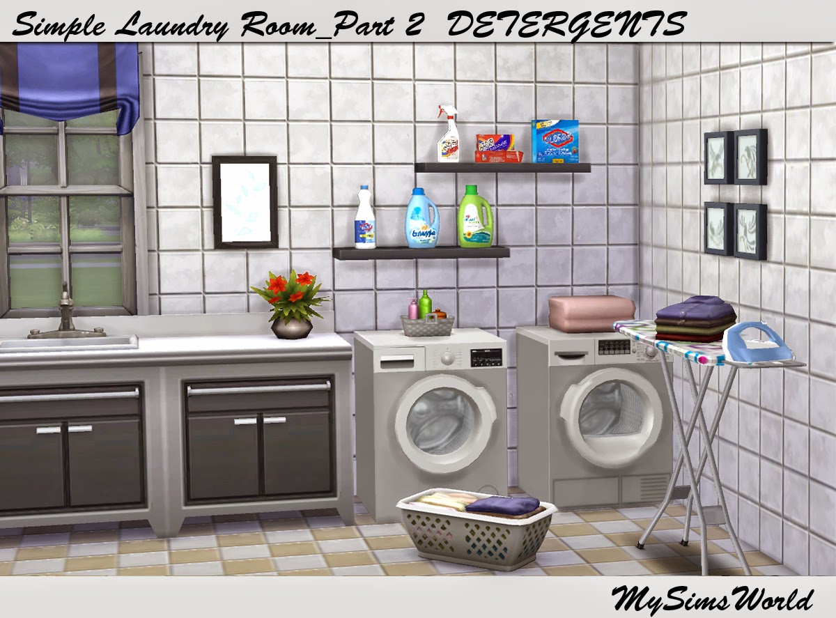 small spaces laundry room cc pack free download