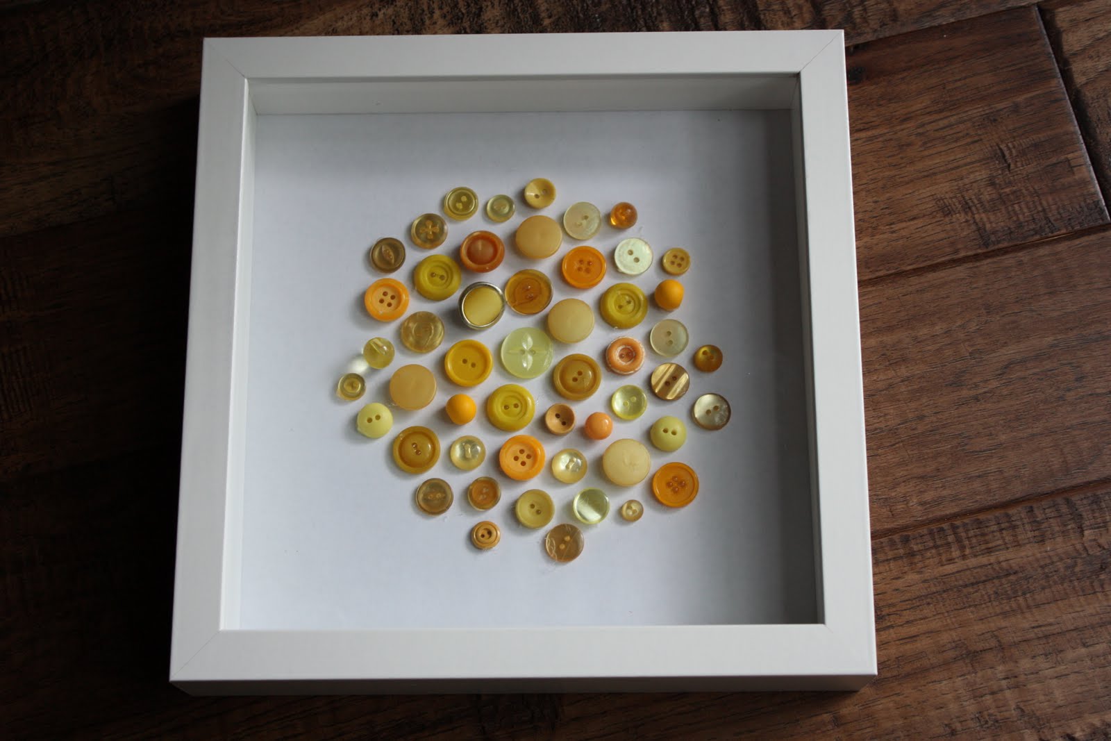 A Simple Kind of Life DIY Framed Button Art for Nursery