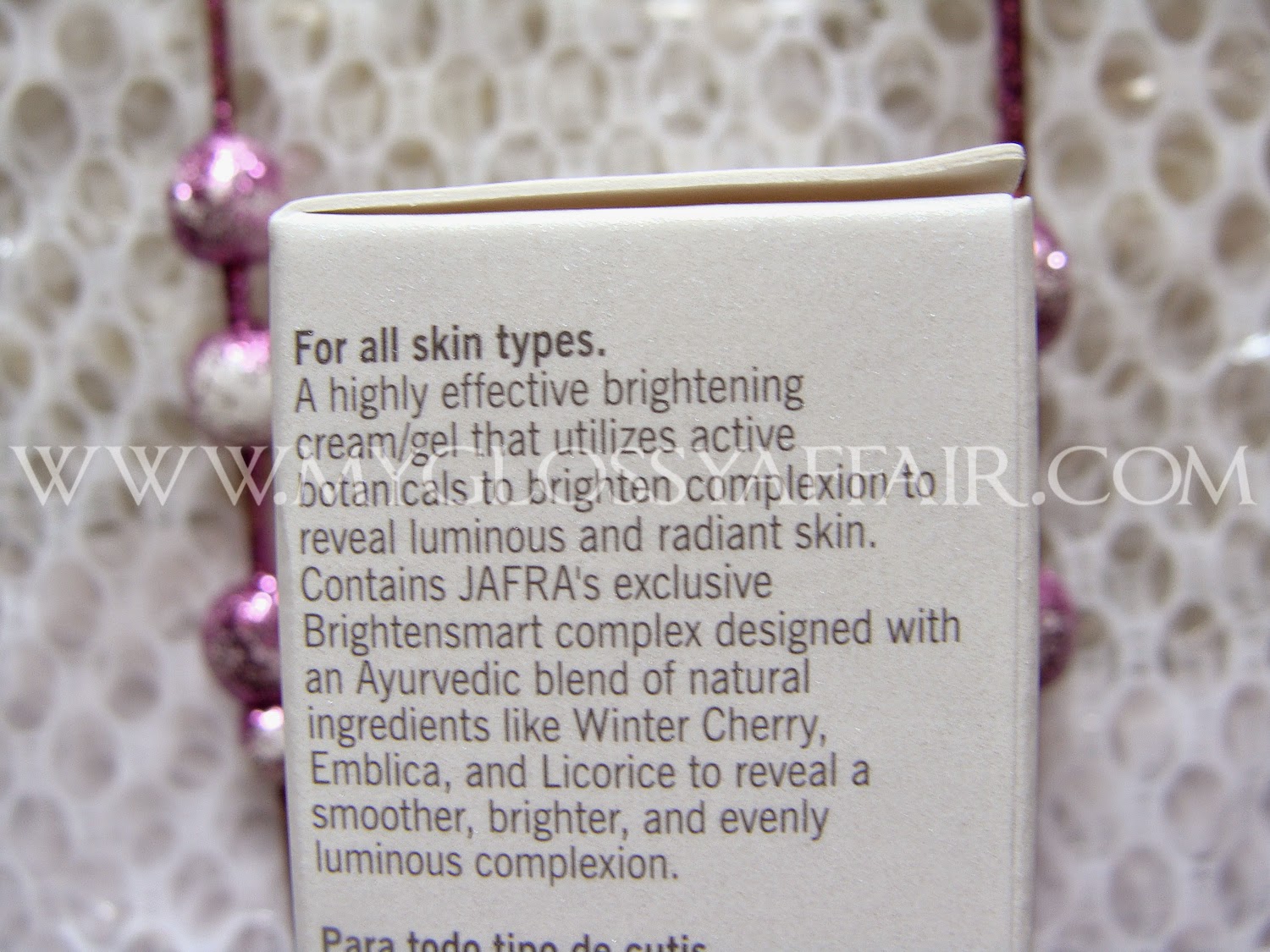 Jafra Brightening Dynamics Skin Brightener + : Brightening 