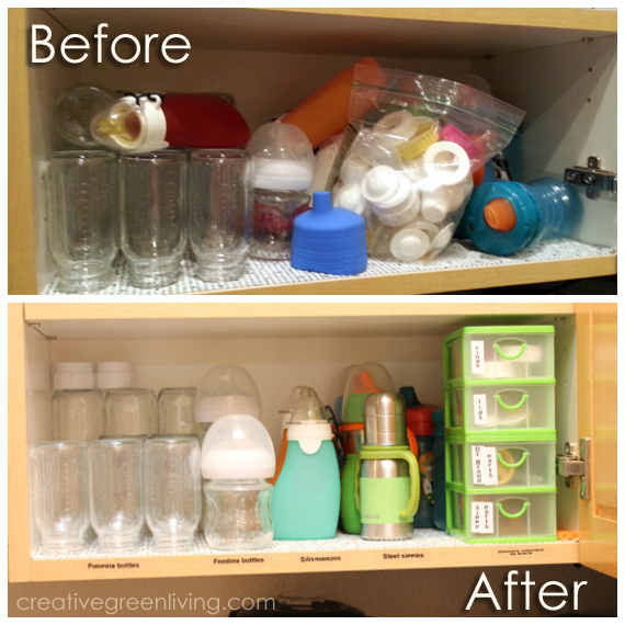 Baby Bottle Storage Solutions - DIY with Amy