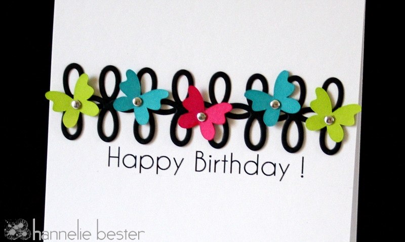butterfly and loopy border die birthday card