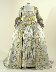 18th Century Costume - Robe a la Francais - Button Front Dress
