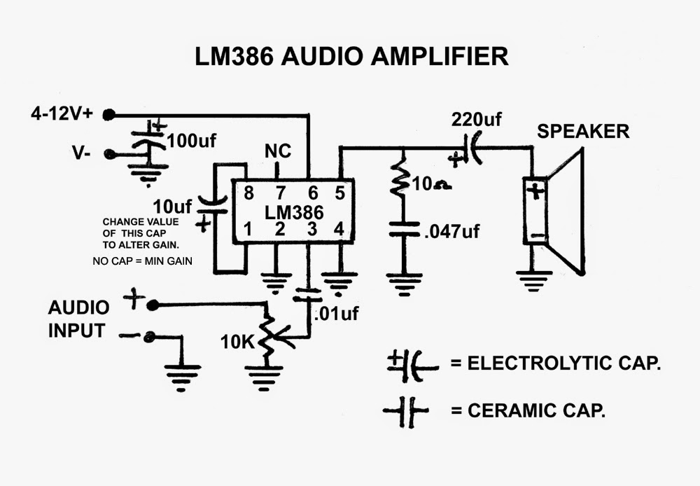 Create a simple Audio Amplifier (LM386) part 1