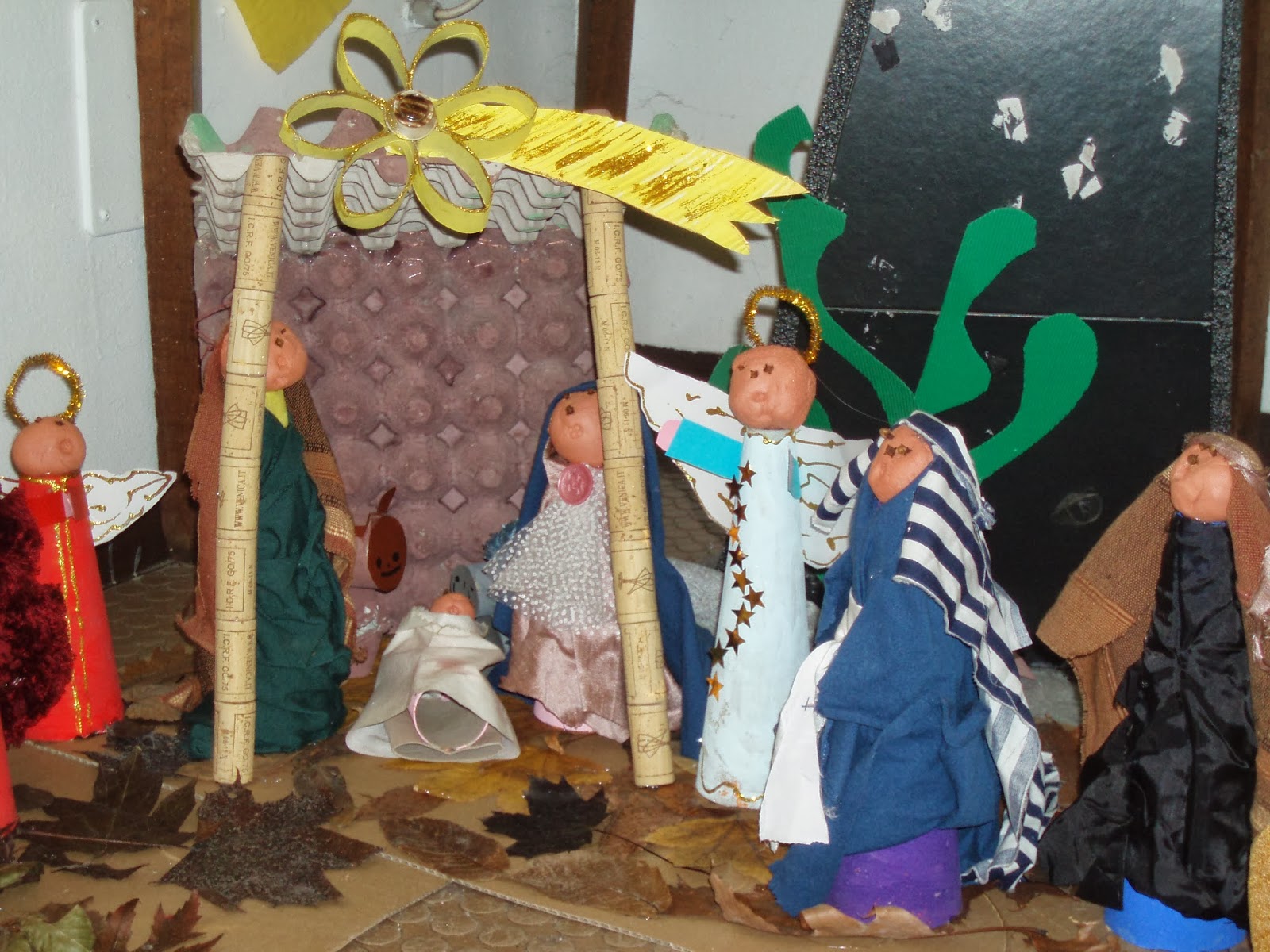 Presepi Fai Da Te Con Materiali Di Recupero Fata Piumetta: Eco Presepi con materiali di recupero