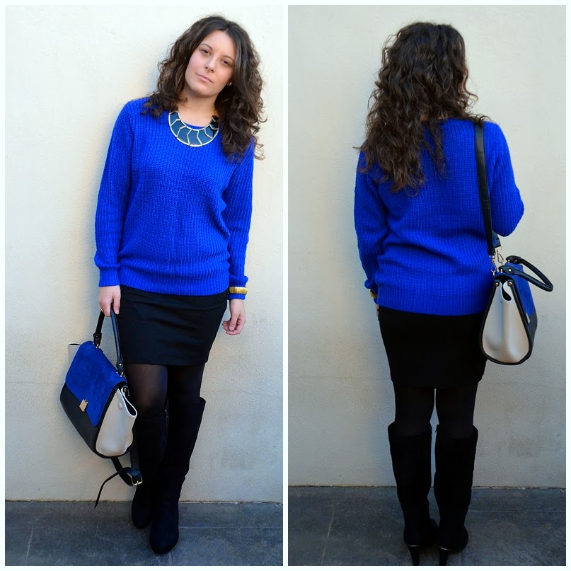 blue, azul, mi vestido azul, fashion blogger, castellón, celine bag, looks, style , moda 
