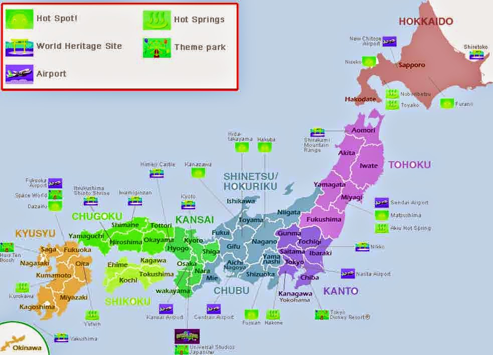 Peta Negara Jepang - Sejarah Negara