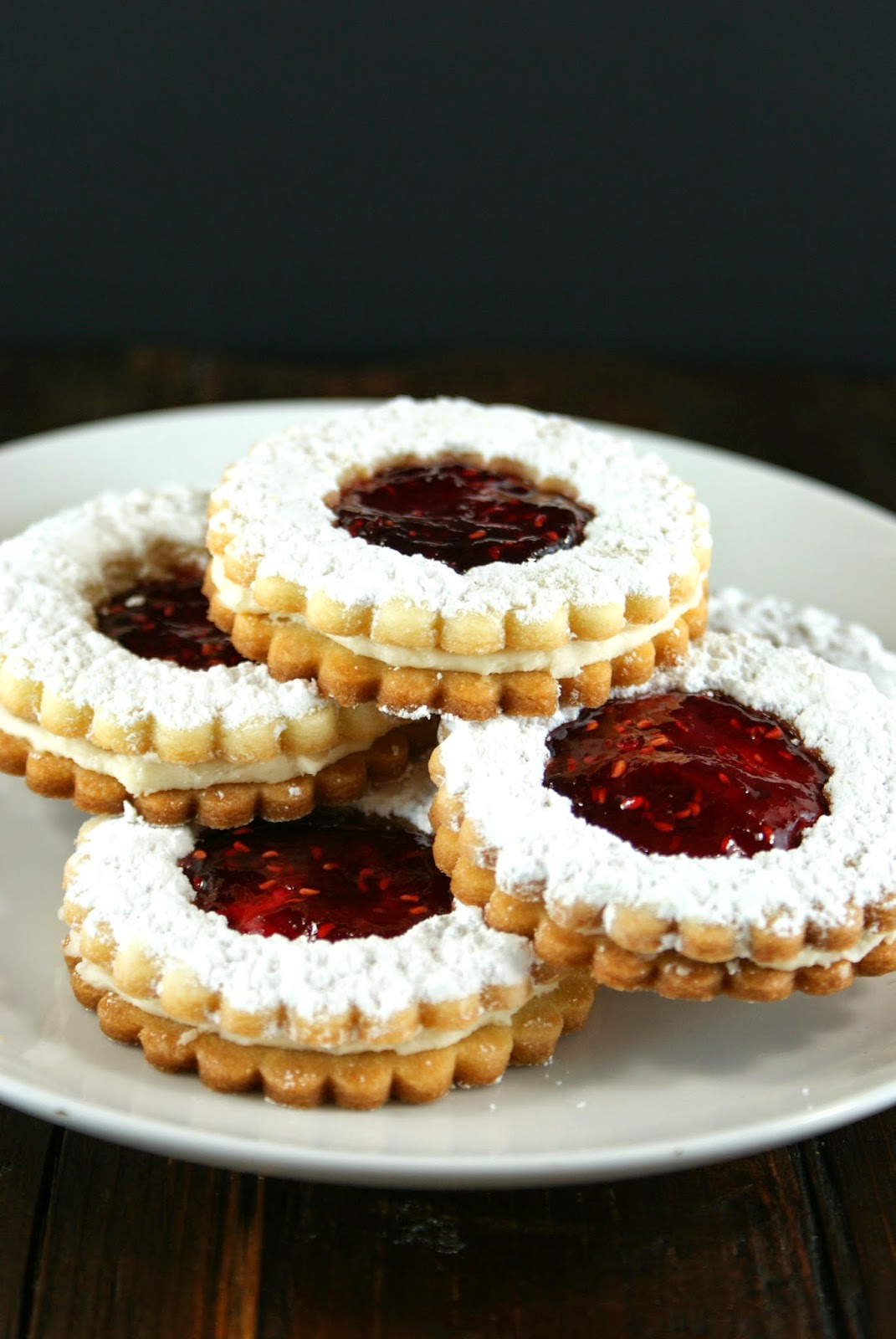 Authentic Suburban Gourmet Raspberry Jam & Buttercream Sandwich Cookies Secret Recipe Club