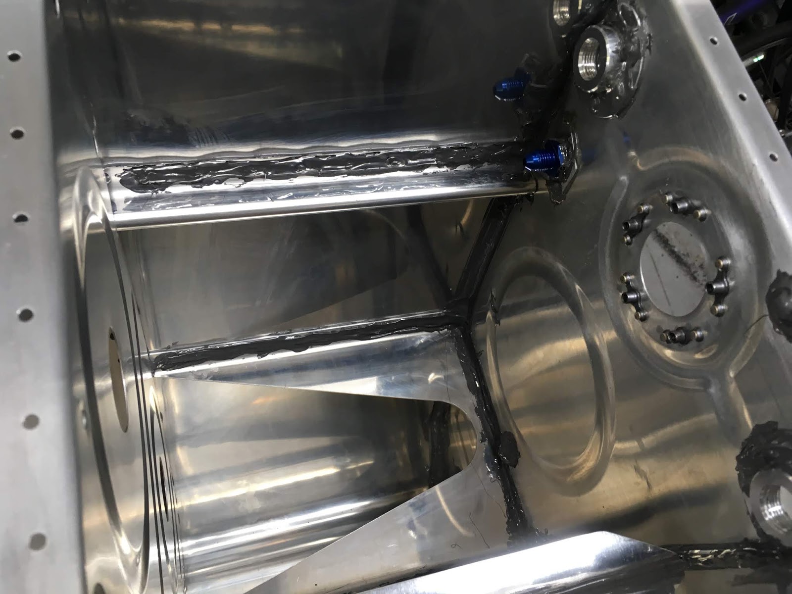 Alex's RV14A Build Log Section 18 Fuel Tank (jstiffener; inboard