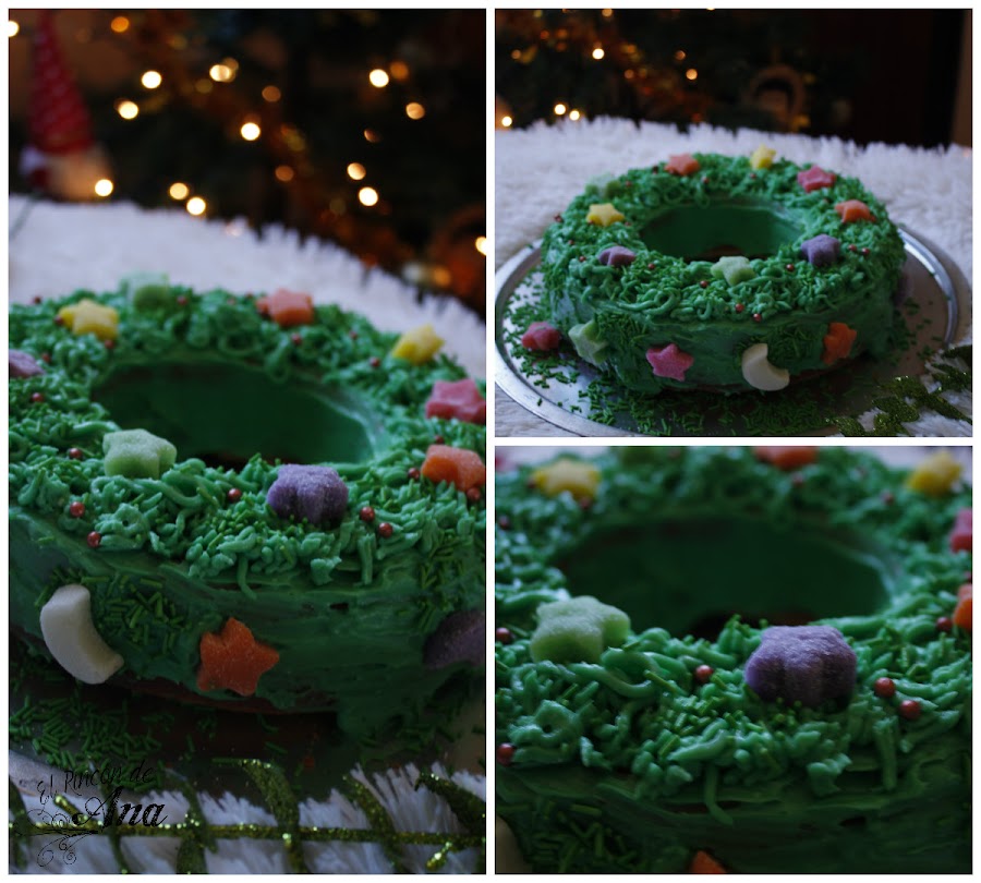 Pastel de almendras para navidad