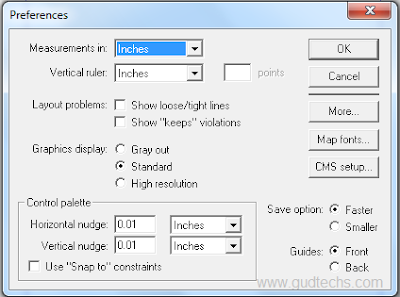 Adobe PageMaker के File Menu के एक-एक Options को जाने 8 preferences