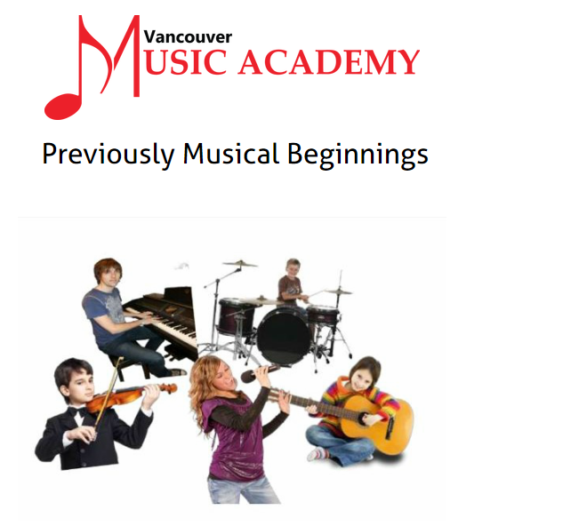 Vancouver Music Academy Music Lessons, Piano, Guitar, Bass Guitar