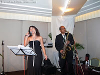 The Jazz band in action during the wedding event