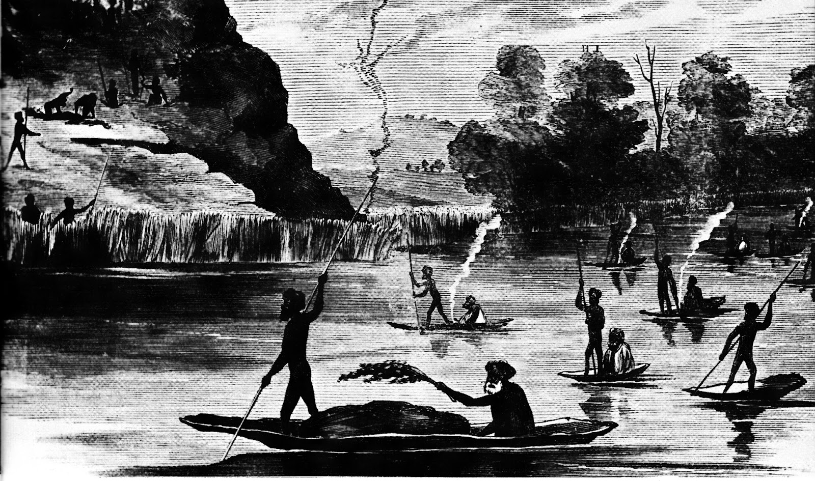 Indigenous Boats Bark Canoes of Australia's Murray River